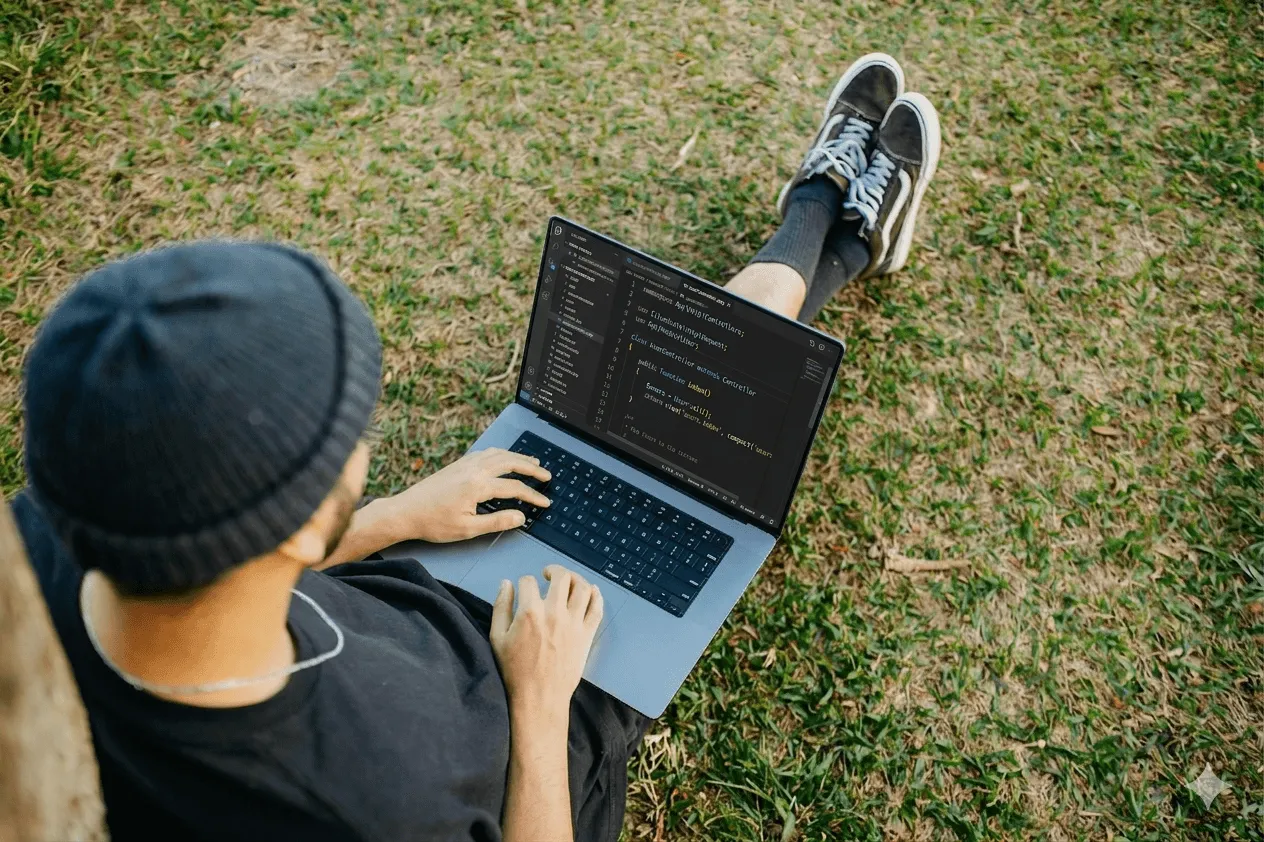 Een robot met gebalde vuisten